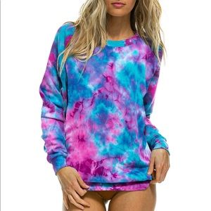 Aviator nation sz S tie dye sweatshirt